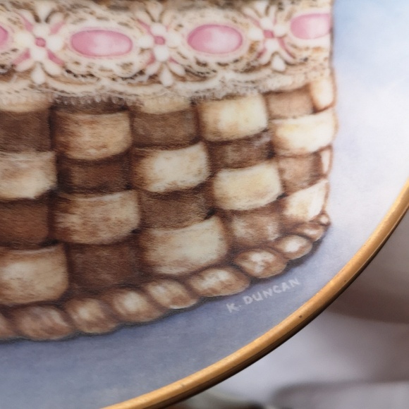 Adorable Franklin Mint Three Little Kittens Display Plate, Artist K Duncan 1991 - Picture 4 of 6